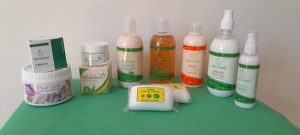 Productos cosméticos con baba caracol