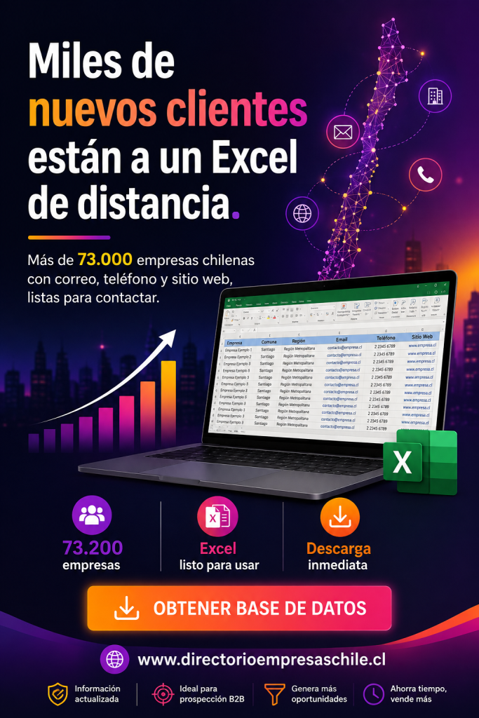 Directorio Empresas Chile Excel
